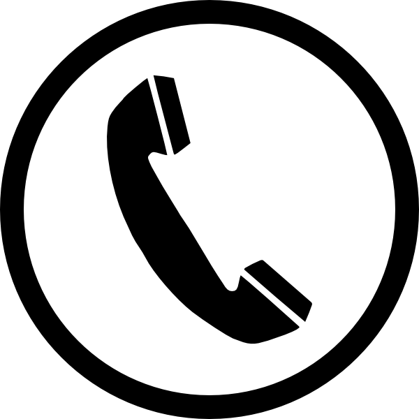 Telephone clipart reciever. Phone sign clip art