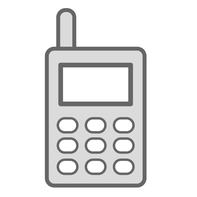 Mobile terminal free icon. Phone clipart small