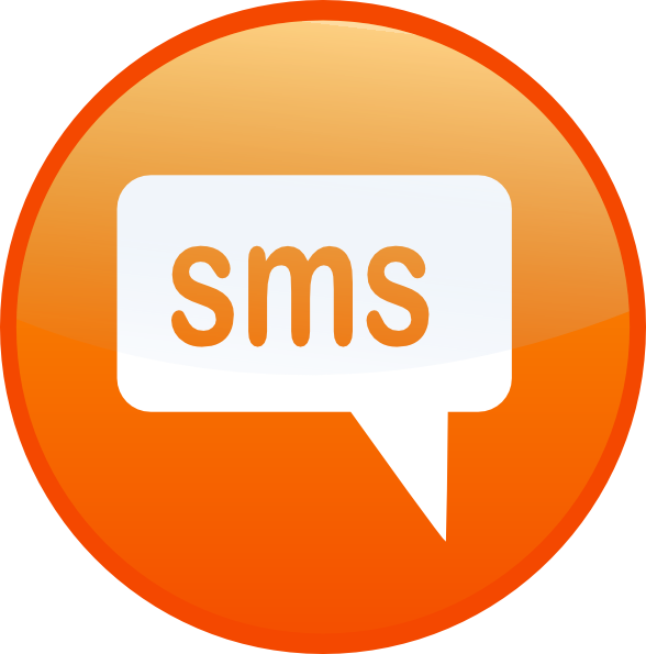 Clipart phone sms. Text clip art at