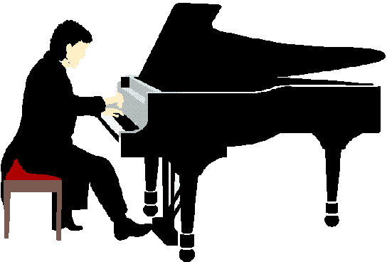 piano clipart pianist