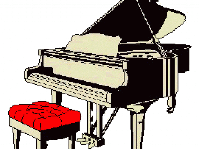 piano clipart chair