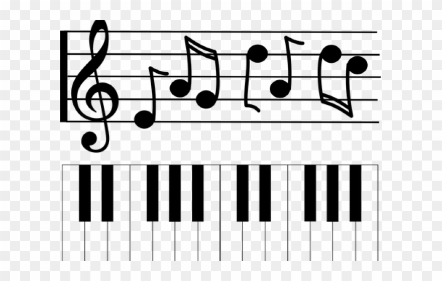 clipart piano choir note