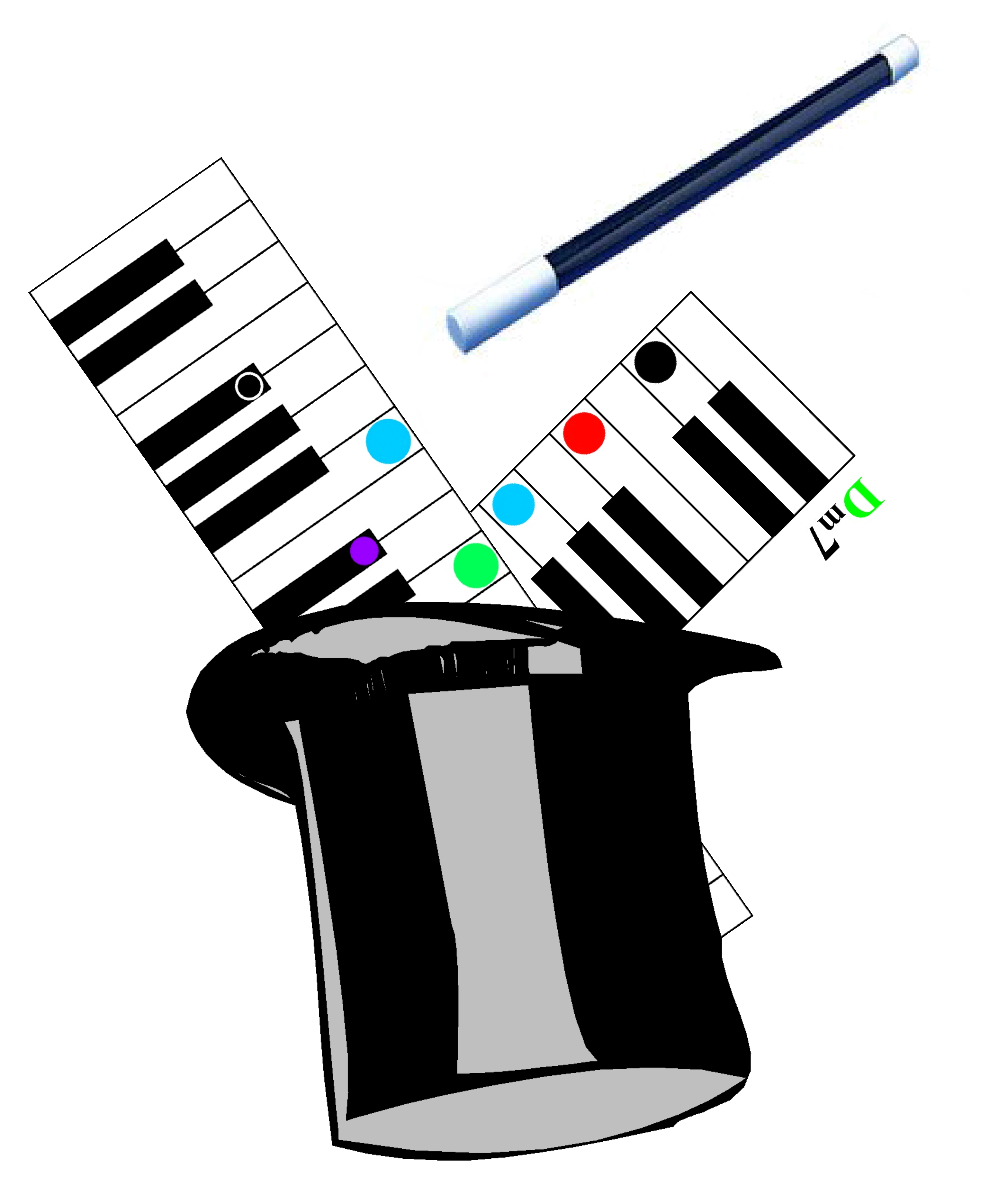 piano clipart chord