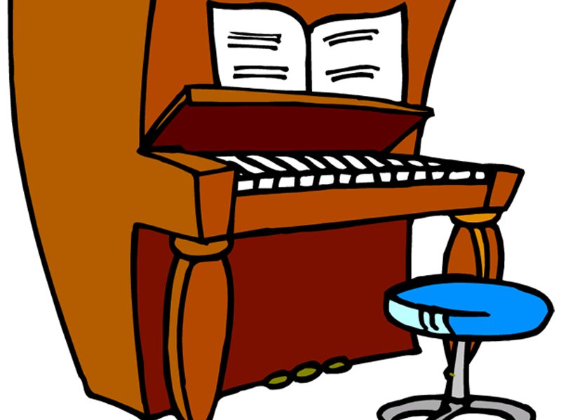 clipart piano comic