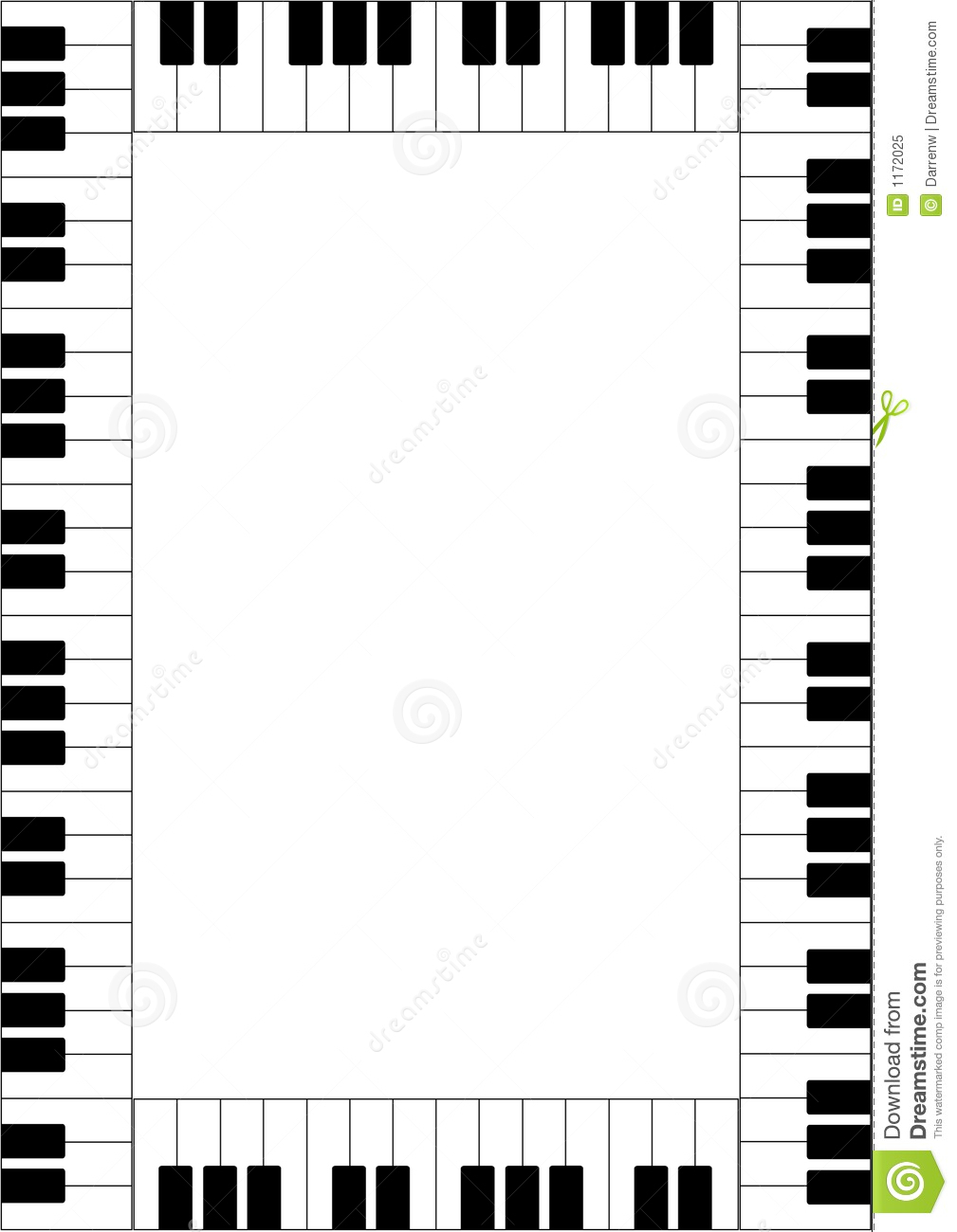 clipart piano frame