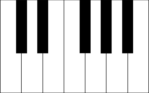 Keys clip art in. Clipart piano free vector