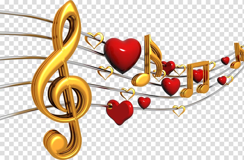 Clipart piano gold. And red music note