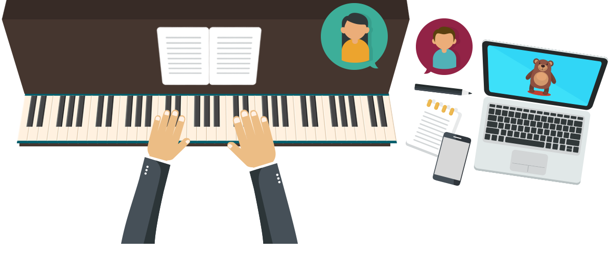 Technique the definitive source. Musician clipart piano teacher