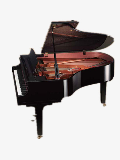 Black musical instruments . Clipart piano large