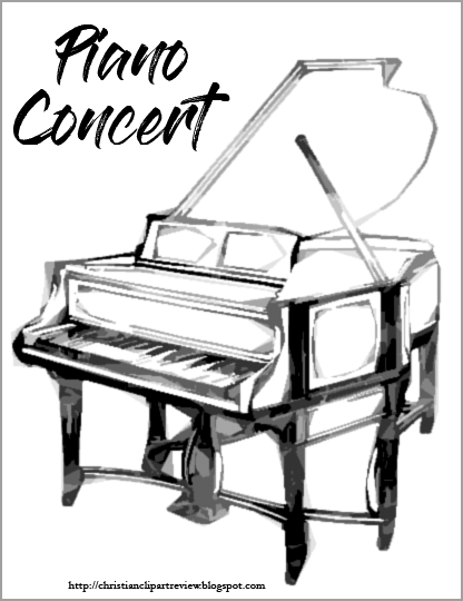Clip art christian review. Piano clipart piano concert