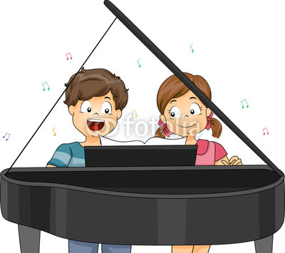 clipart piano piano duet