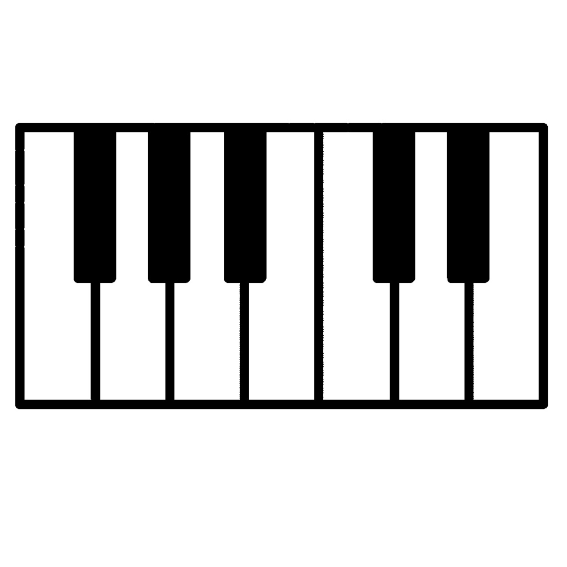 clipart piano piano key
