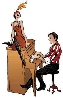 clipart piano ragtime