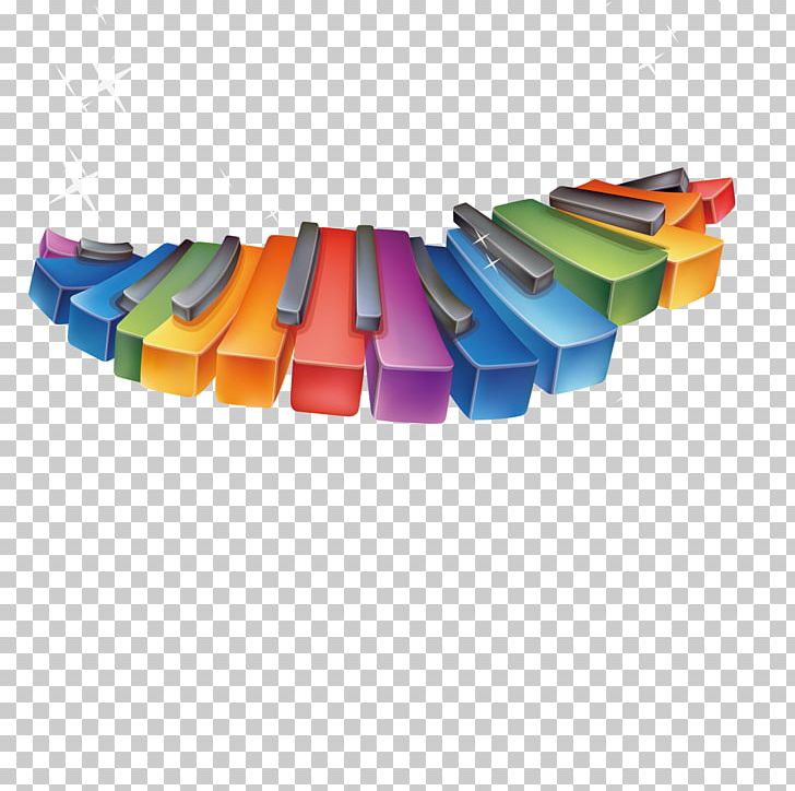 piano clipart rainbow