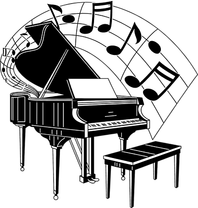 piano clipart illustration