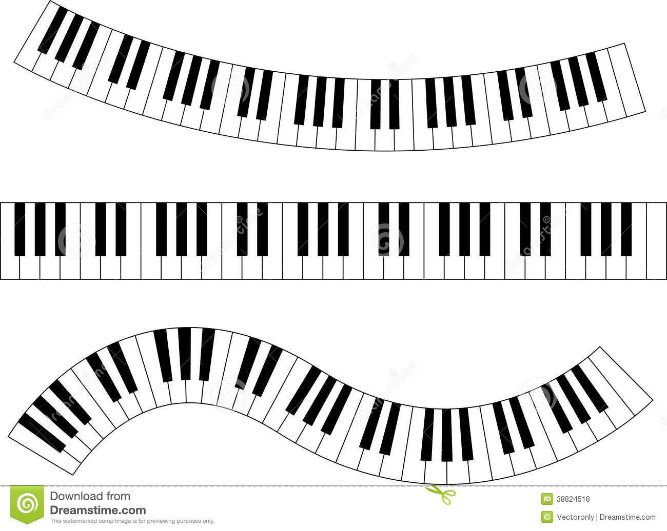 piano clipart wavy