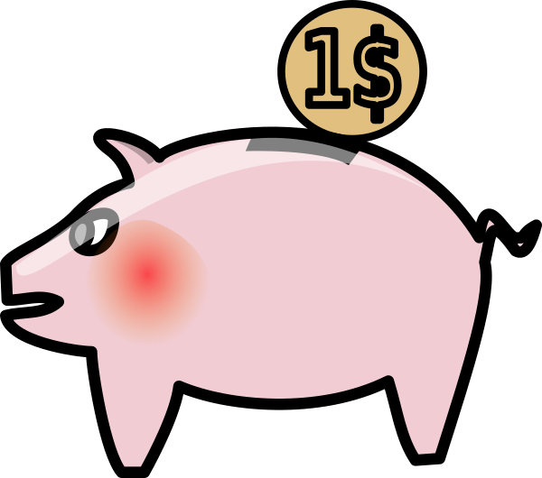 pig clipart bank