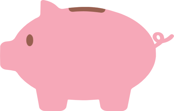 Pig clipart money. Free online piggy bank