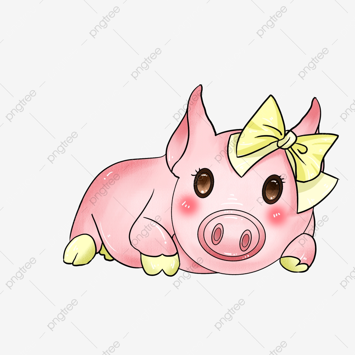Sweet pet small precocious. Pig clipart body