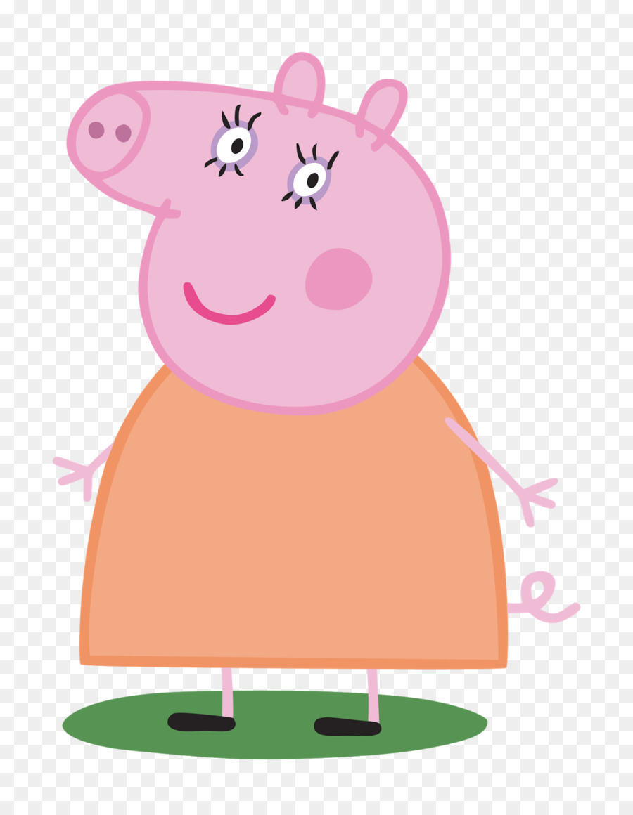 Clipart pig character. Cartoon pink transparent clip