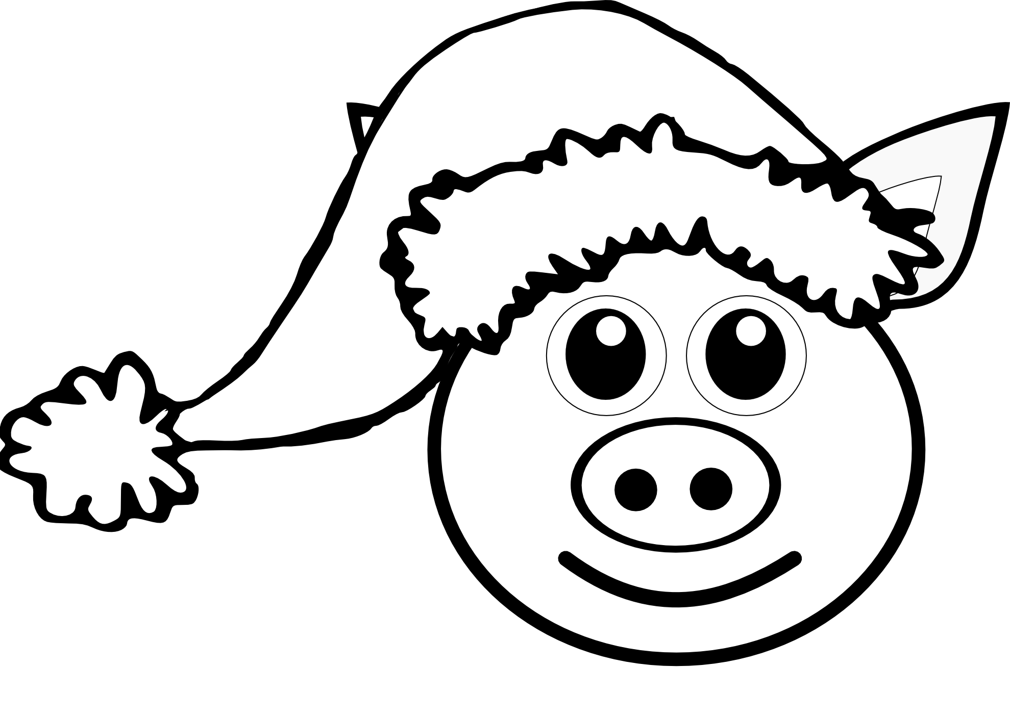 Clipart pig christmas.  collection of peppa