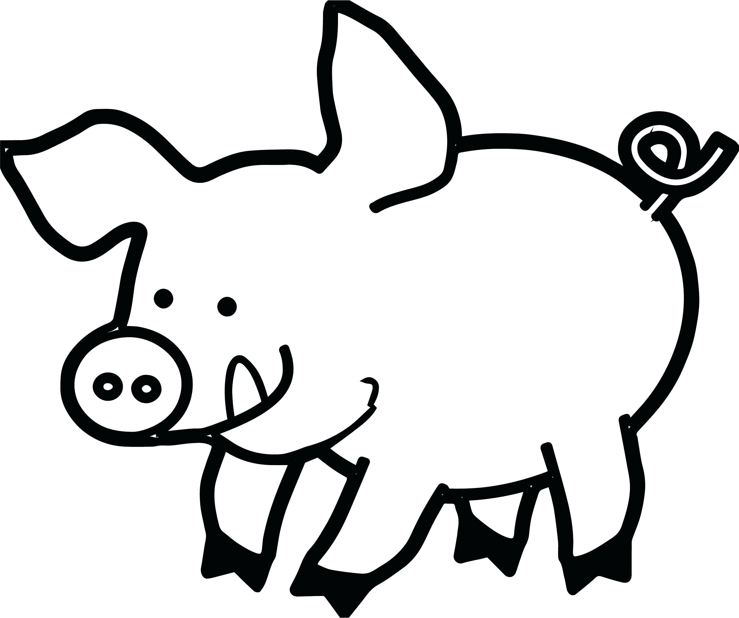Hog clipart drawing. Pig face black and