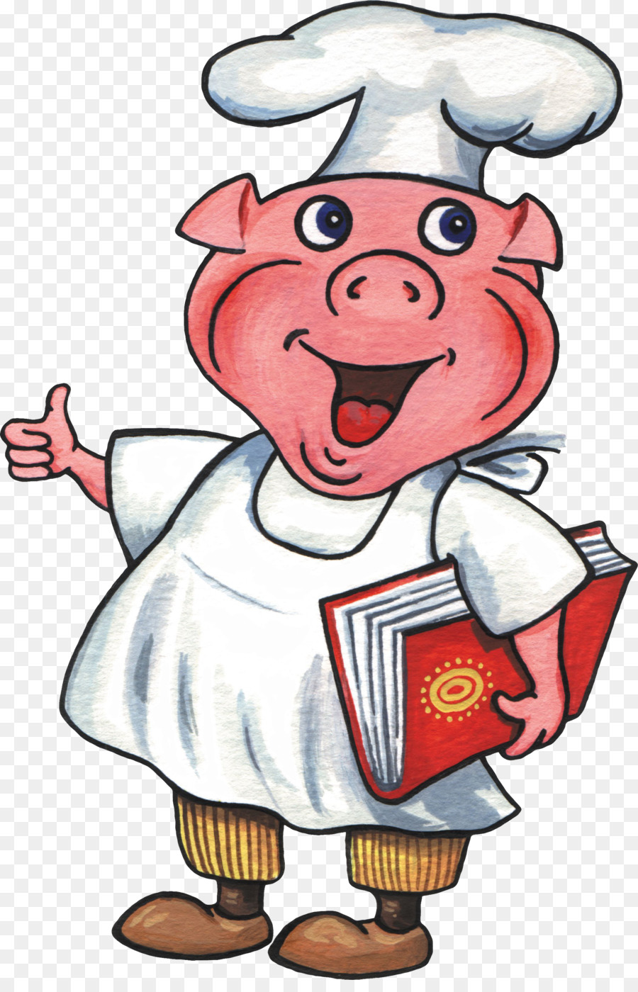clipart pig cook