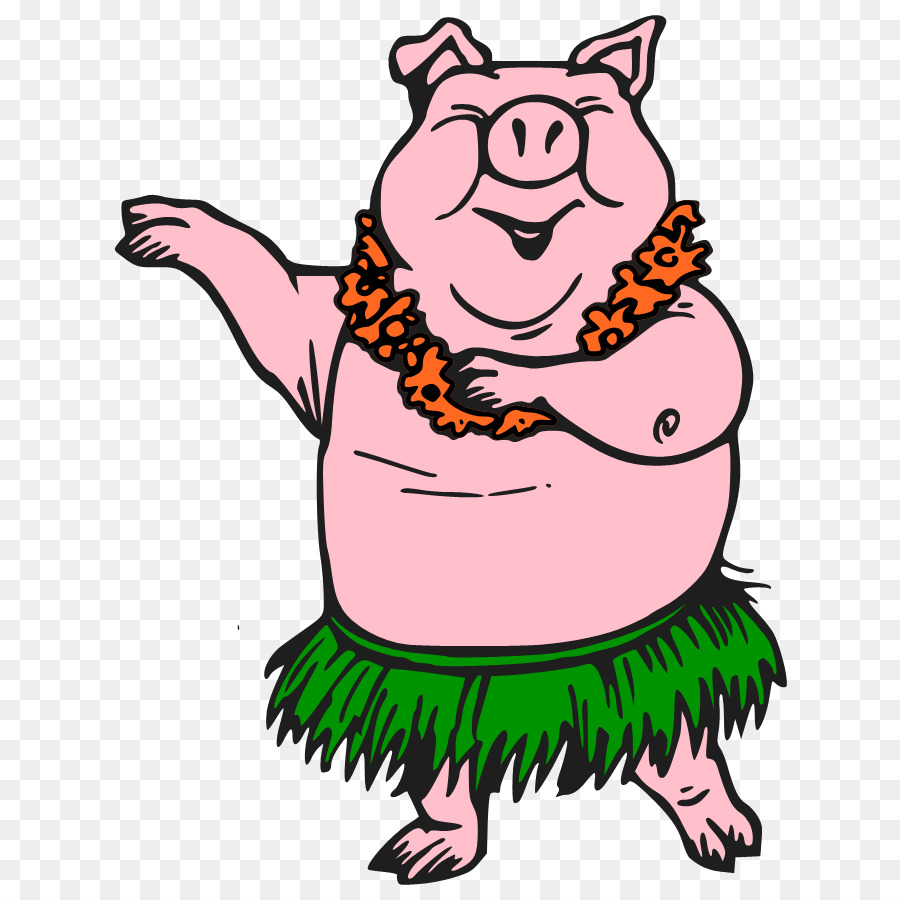 Cartoon transparent clip art. Clipart pig dance