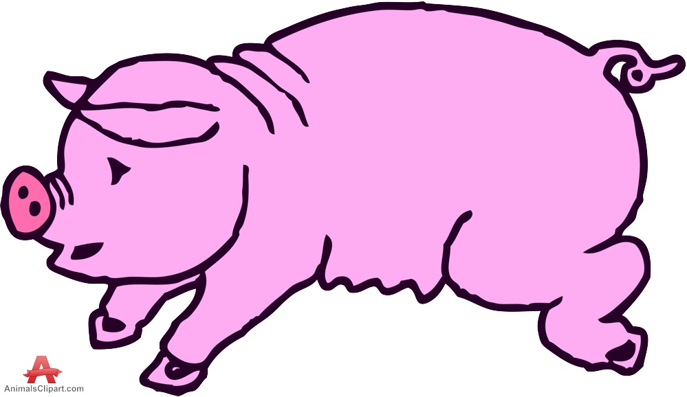 clipart pig doodle