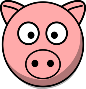 clipart pig face