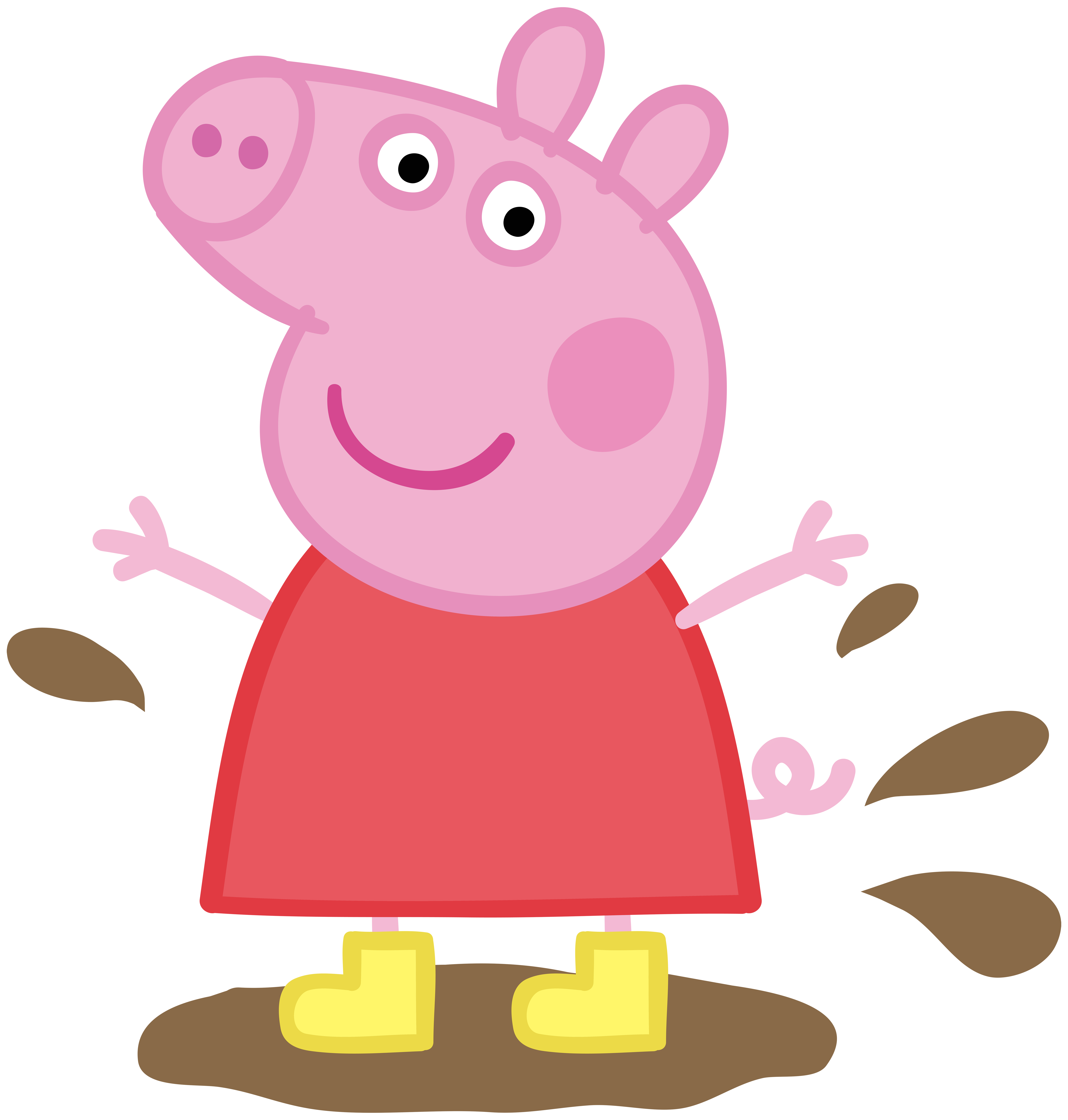 Dirt clipart muddy puddle. Peppa pig in transparent