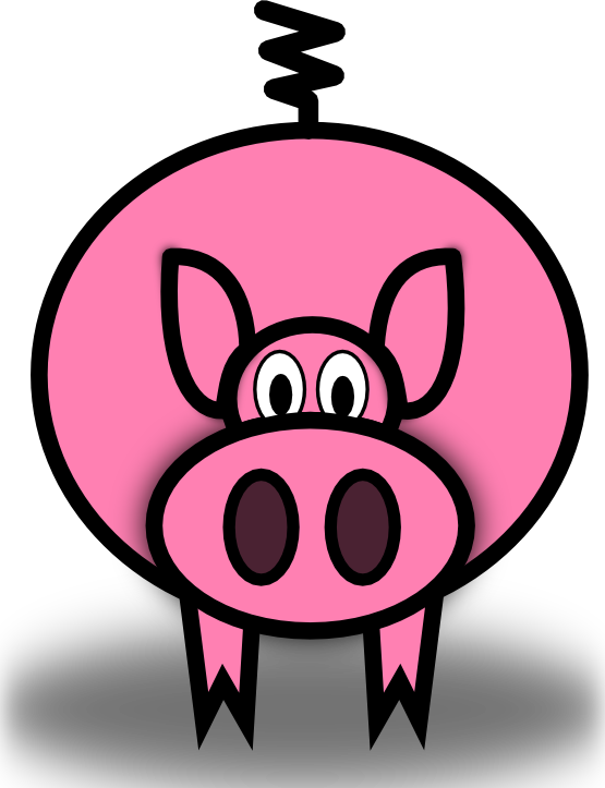 home clipart pig