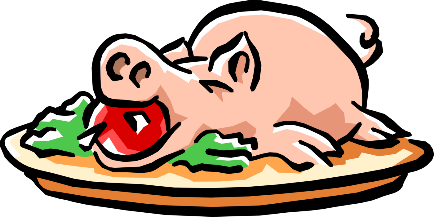 clipart pig meal