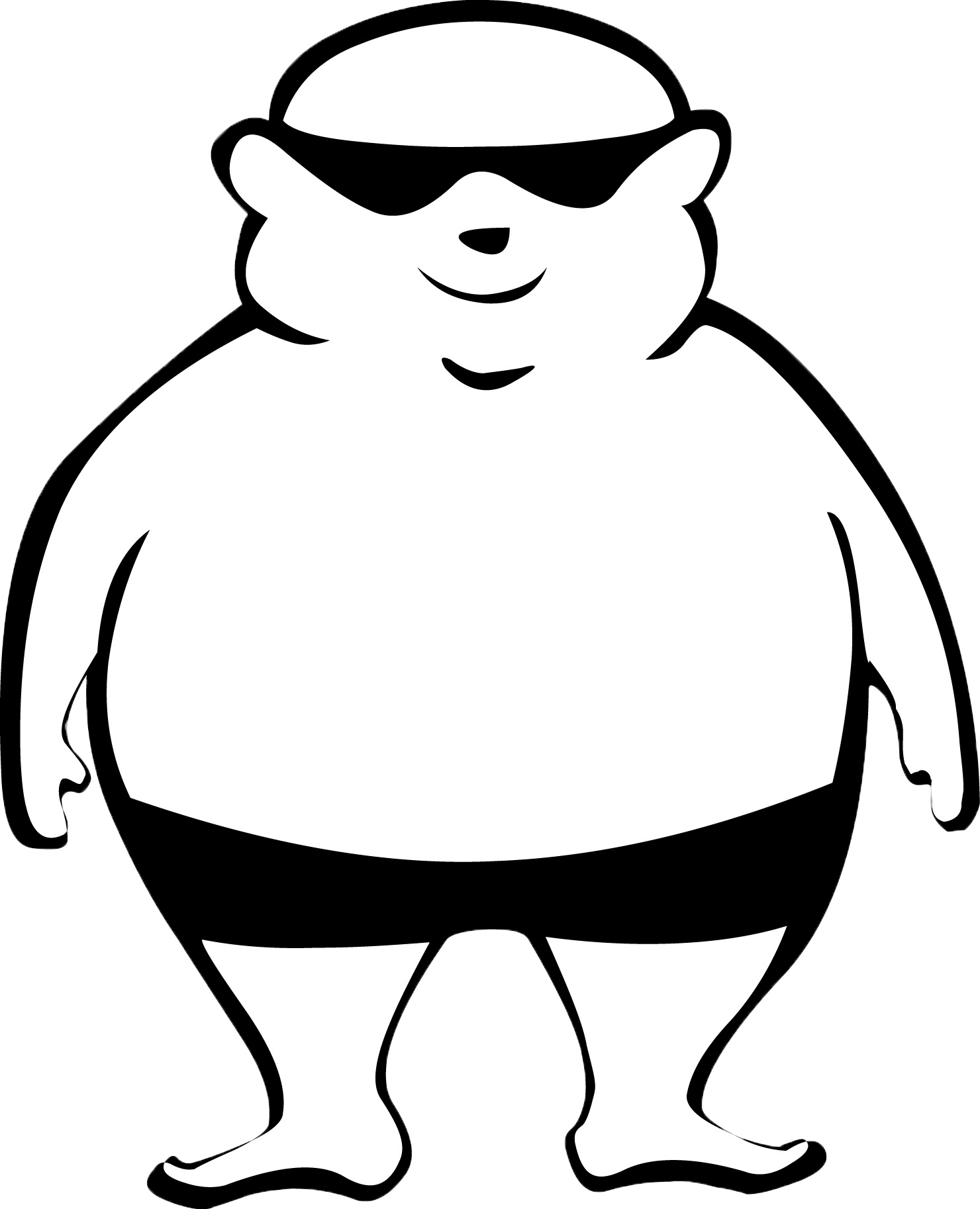 Fat drawing at getdrawings. Pig clipart obese