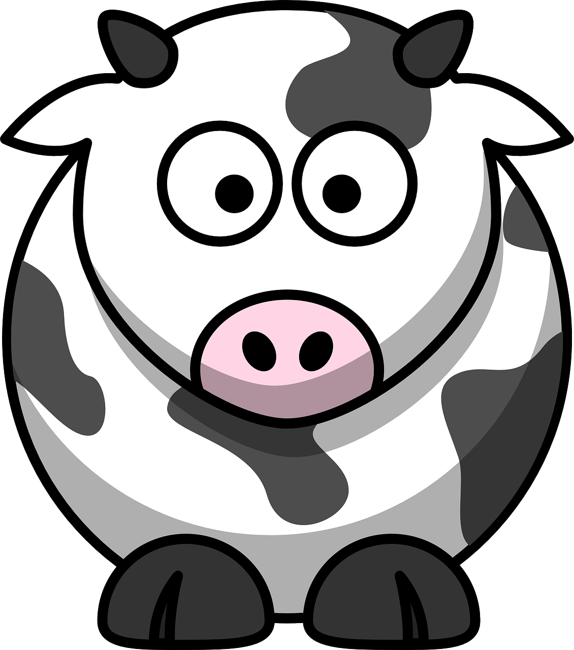 clipart pig obese