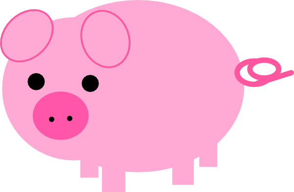 pigs clipart pink