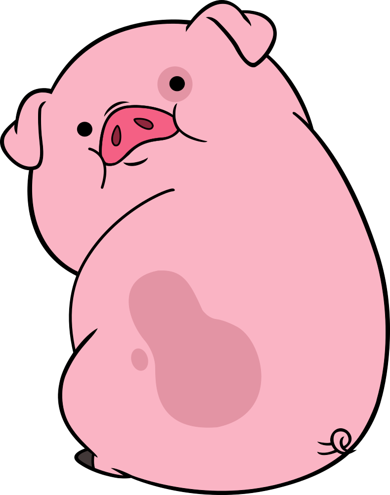 clipart pig pink