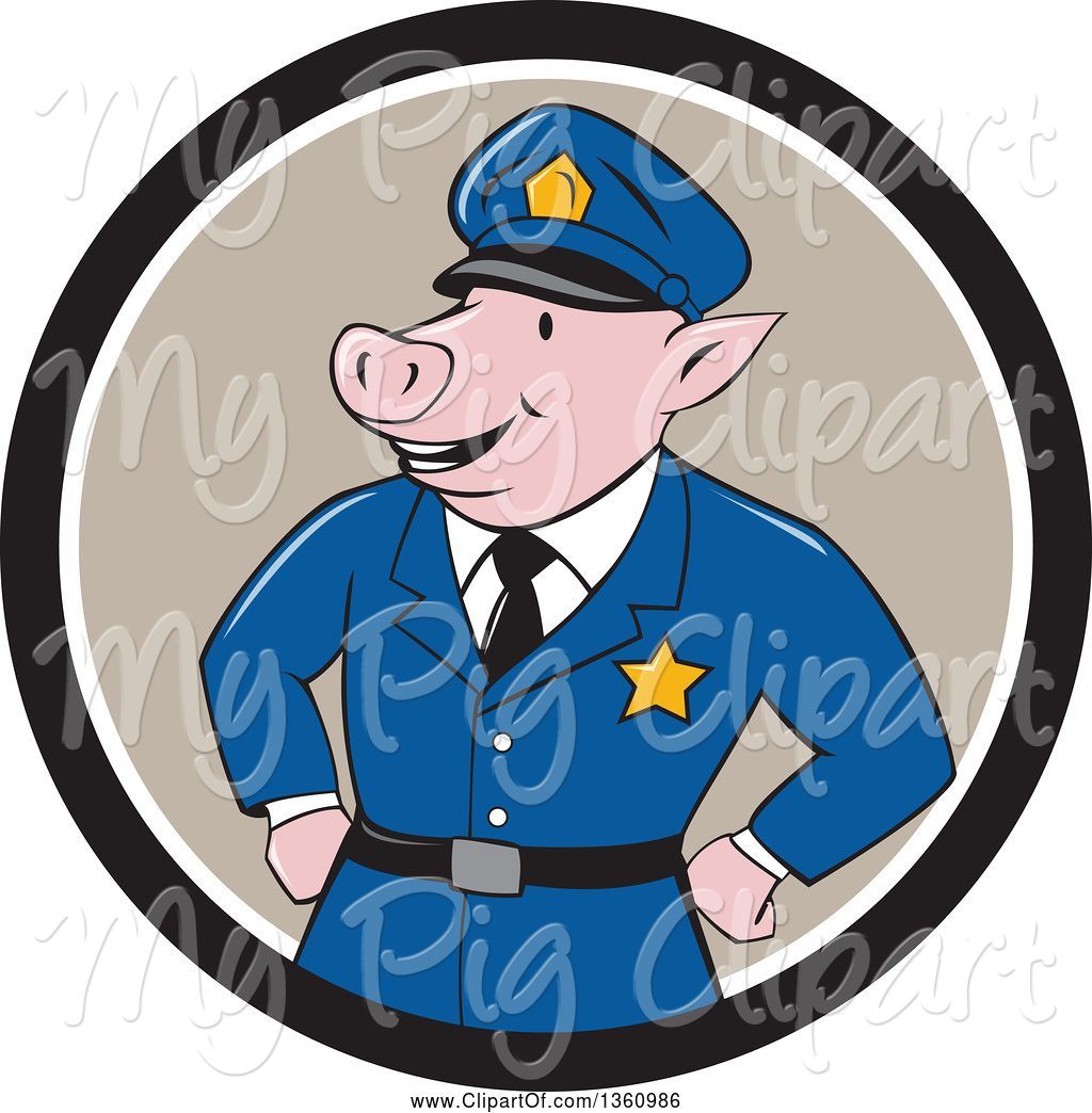 pig clipart police
