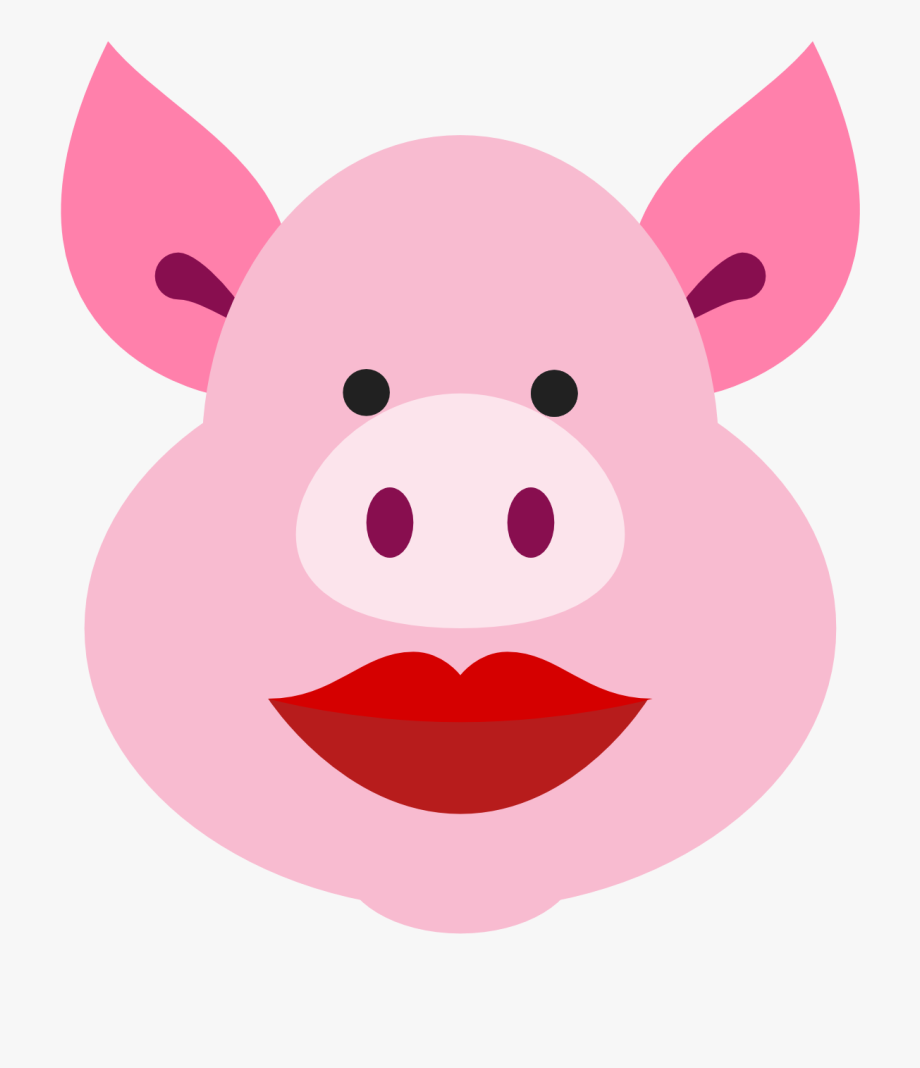 Pigs icon collection for. Pig clipart simple