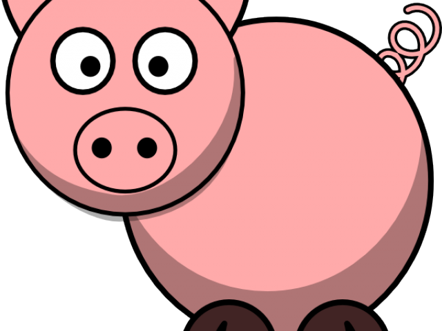 clipart pig simple