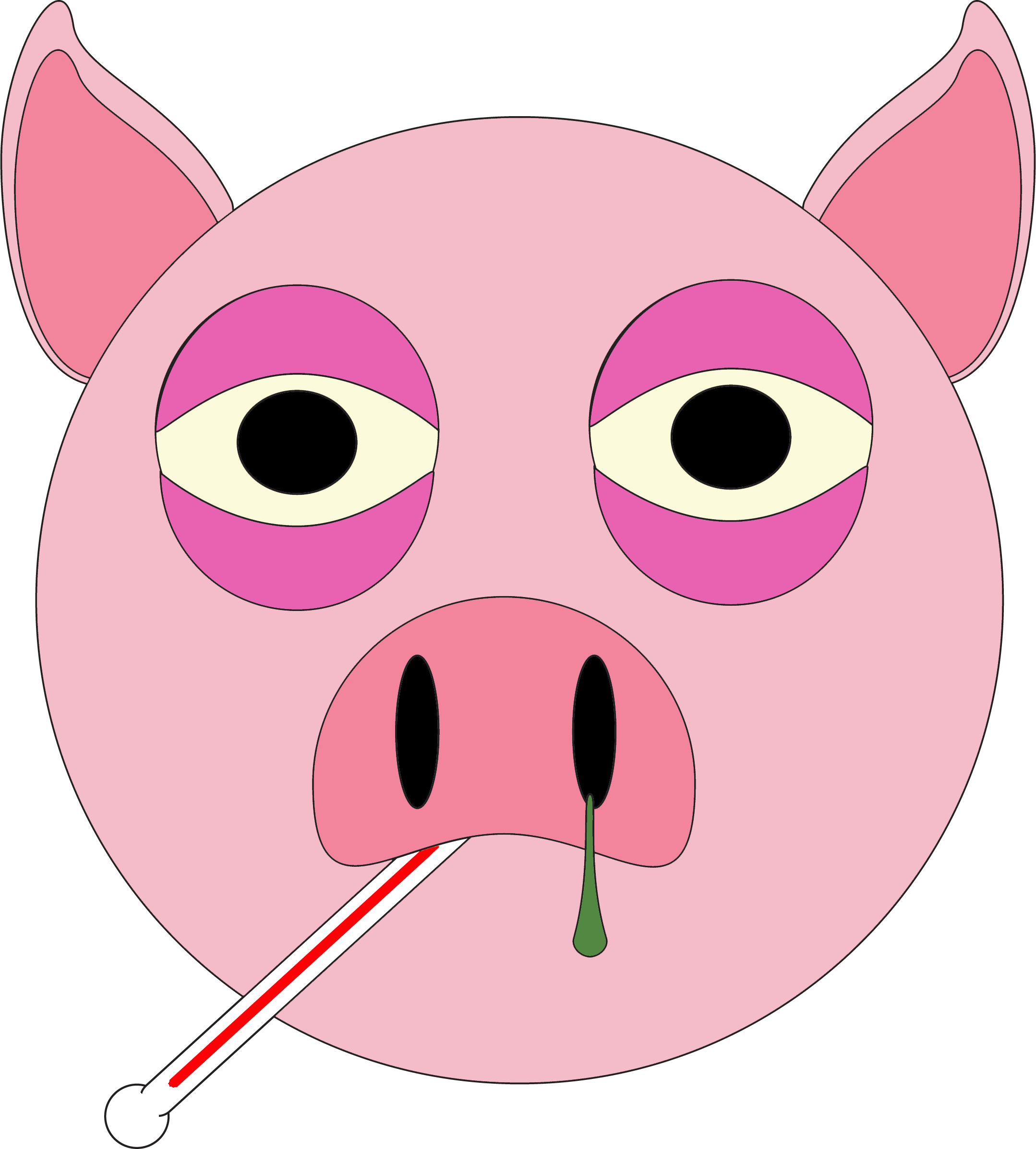 Clipart pig swimming. Sick many of us