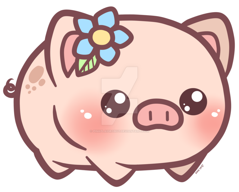 Clipart pig swimming. Little piggy charm design