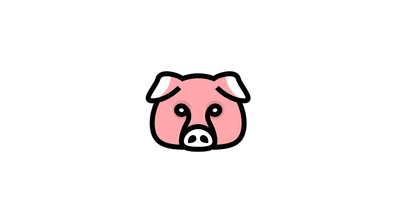 clipart pig tired