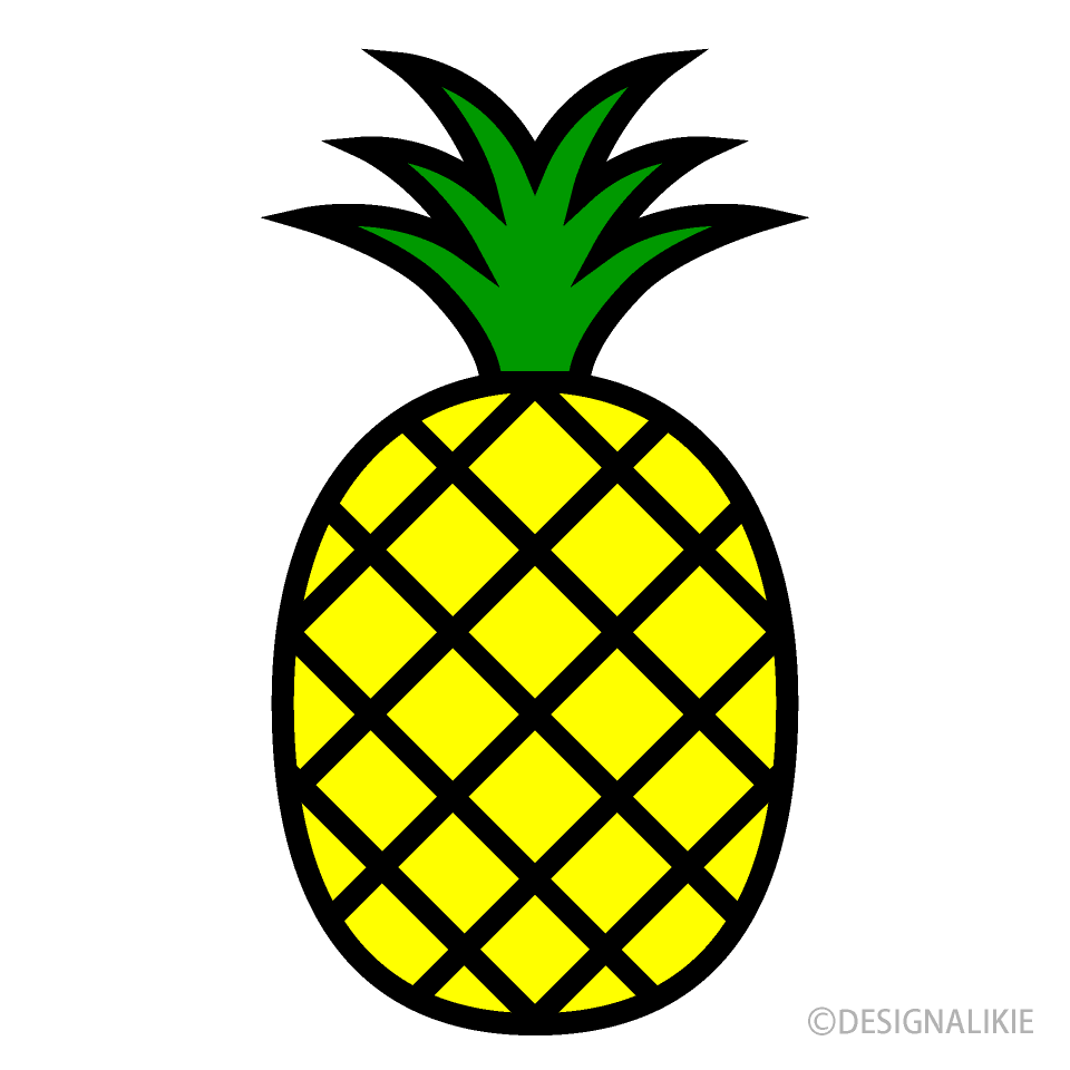 pineapple clipart simple
