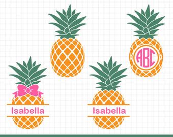 Svg etsy . Clipart pineapple bow