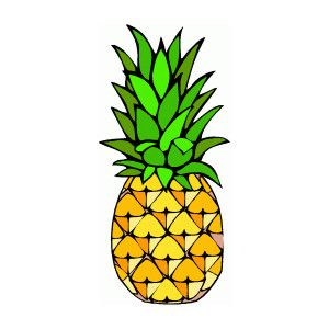 clipart pineapple cartoon