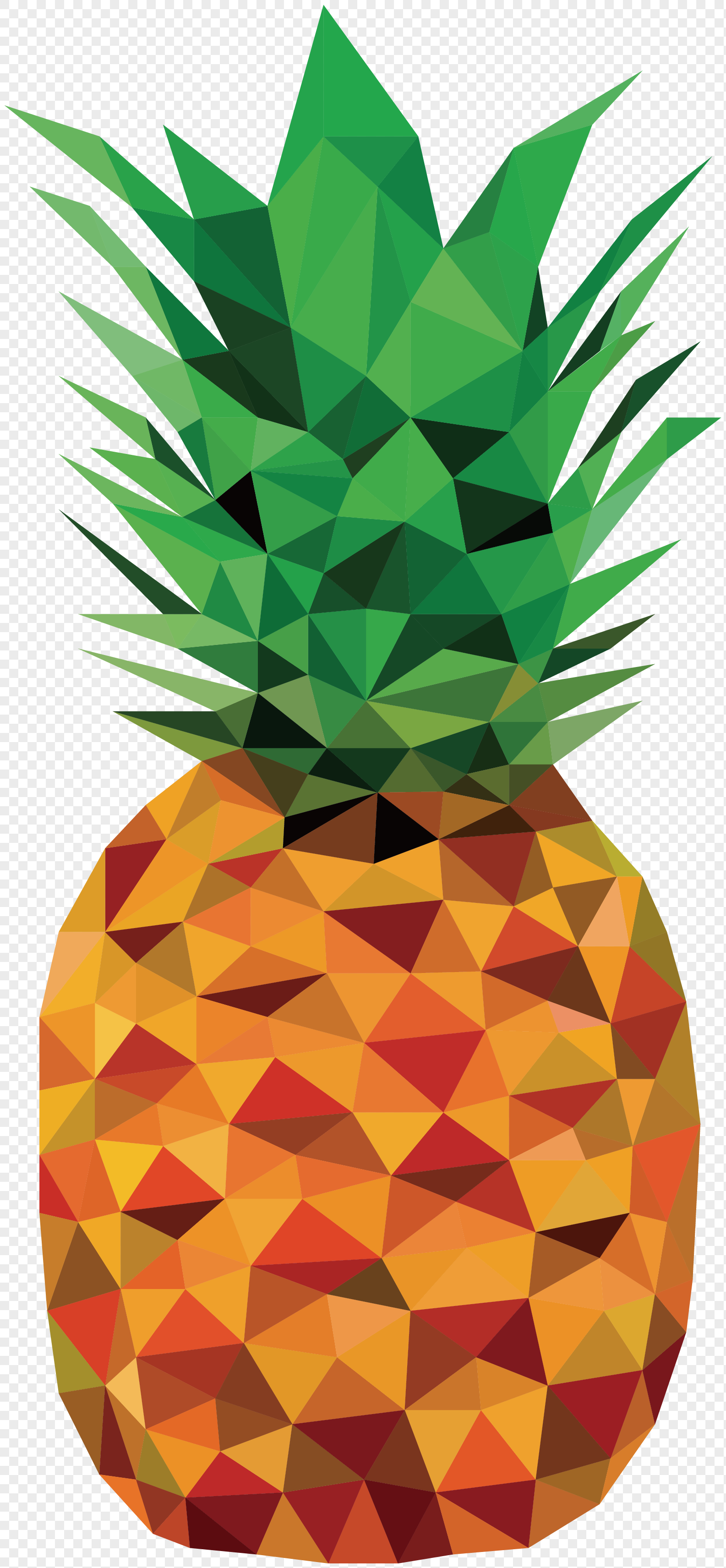 clipart pineapple geometric