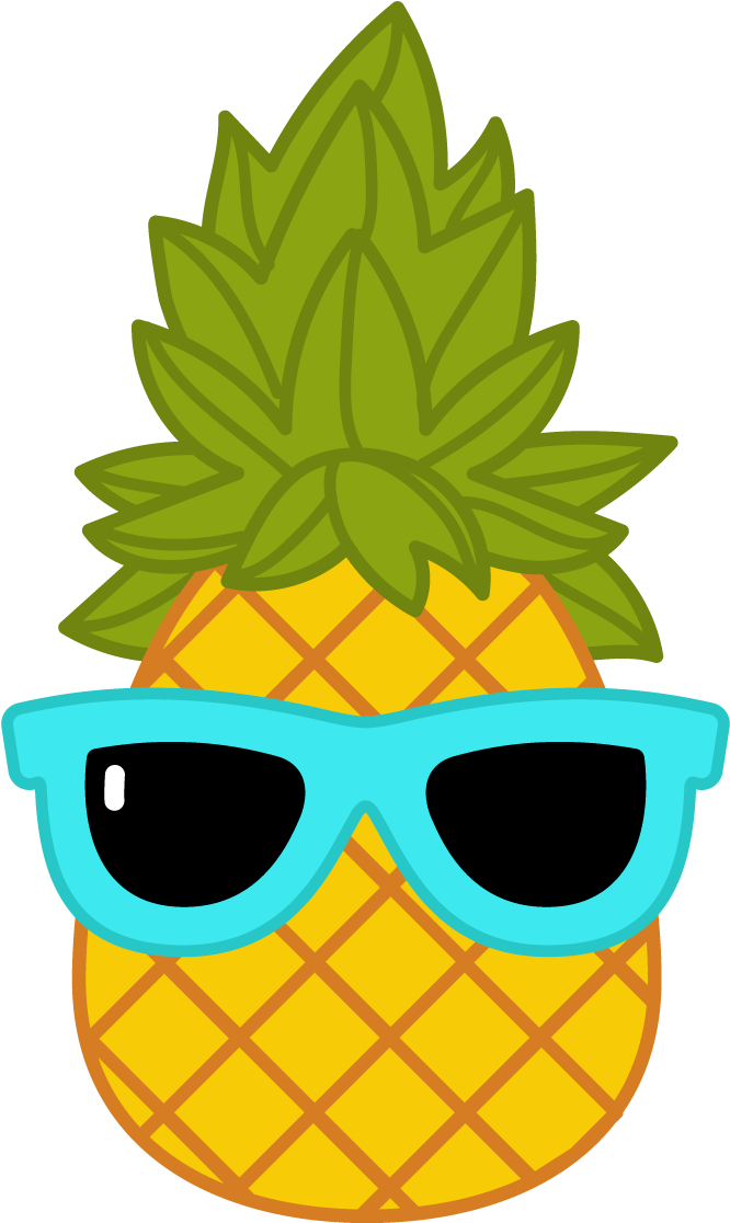 clipart pineapple glass