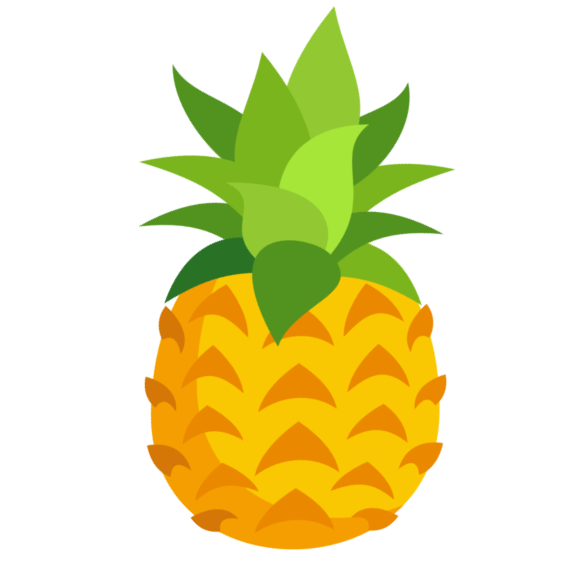 pineapple clipart grey