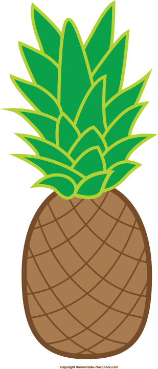 clipart pineapple hawaiian theme
